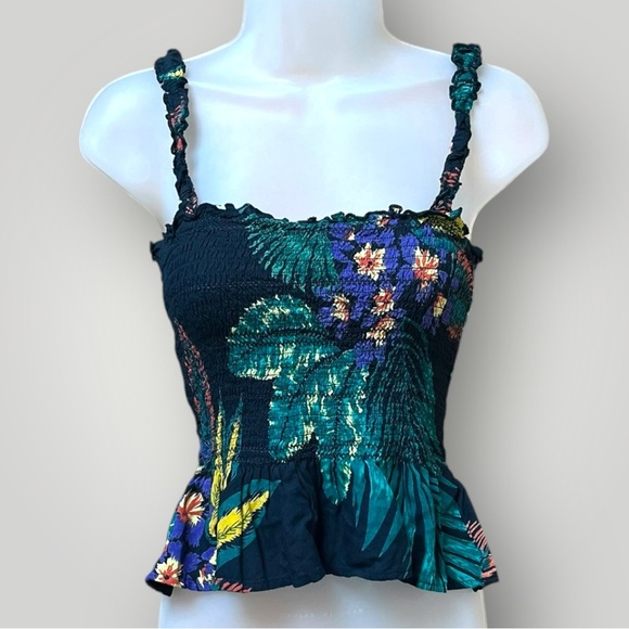 Patrons Of Peace Topical Crop Tank Top Black - Picture 12 of 15